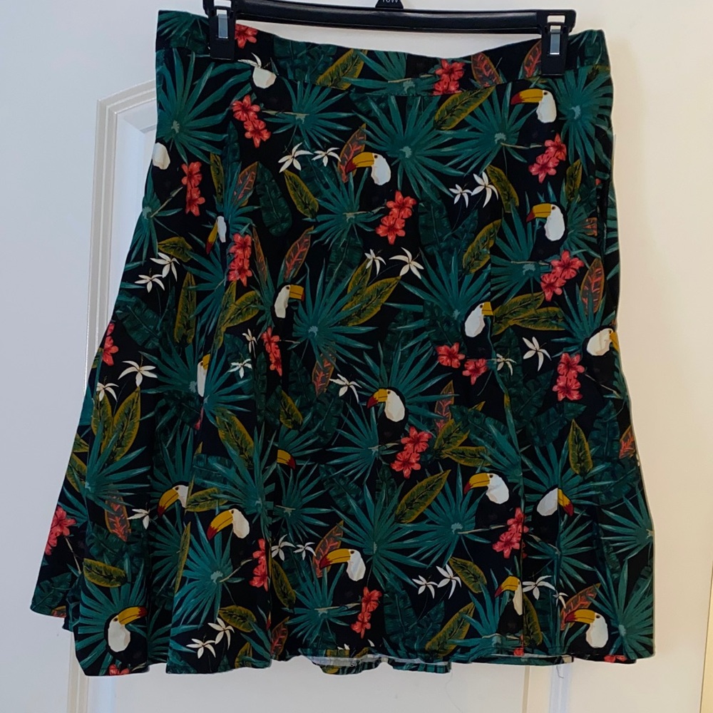 Tropical Tucan Print Women's Skirt